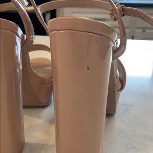 Aldo Shoes - Aldo Nude Block Heels Aldo Shoes - Aldo Nude Block Heels